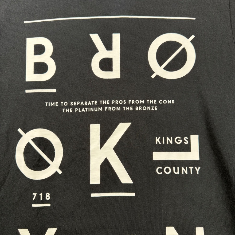 Rocawear BLVK Brooklyn Kings County Mens T-Shirt Black Cotton Large Streetwear - Picture 13 of 16